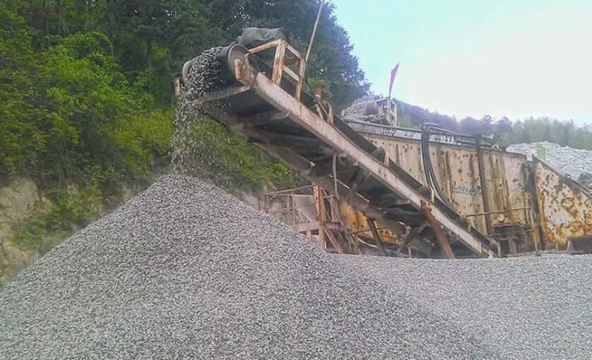 Tunnel Waste Rock Sand Making