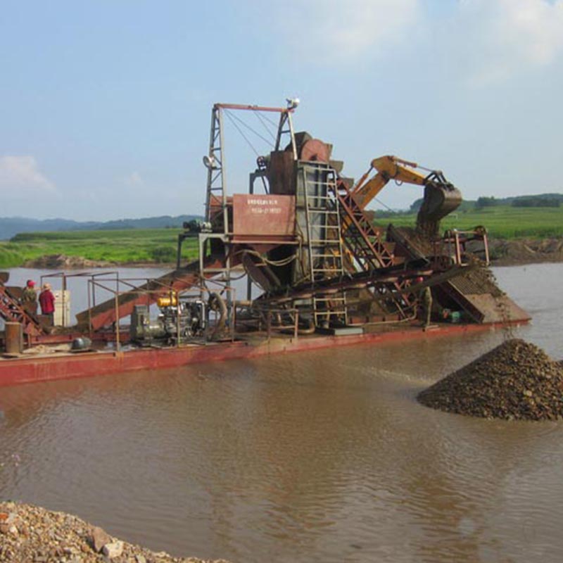 Waterborne Gold Processing Equipment – Gold Mining Dredge